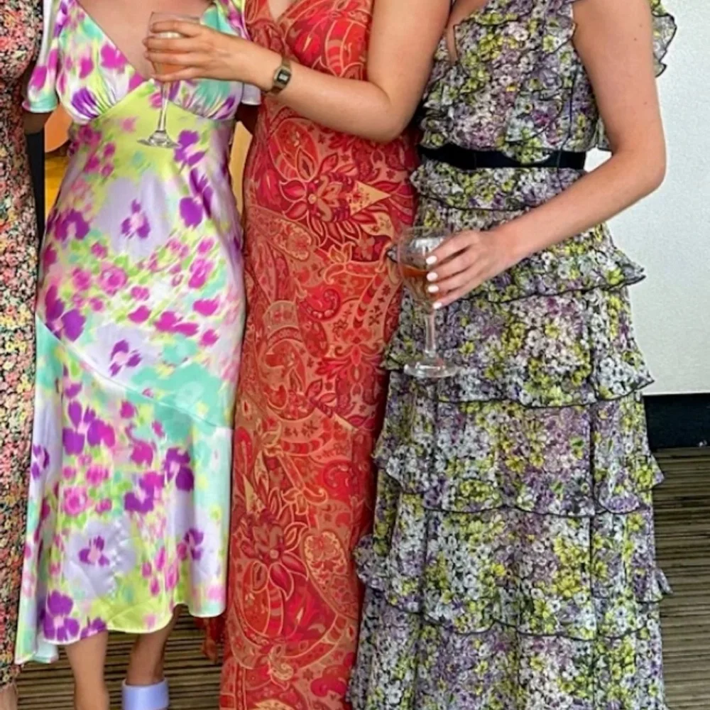 Giambattista Valli x H&M Floral Tiered Maxi Dress Women’s Size 2 New Romantic
